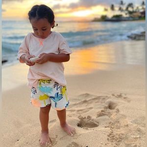 Zara palm tree shorts size 4-5